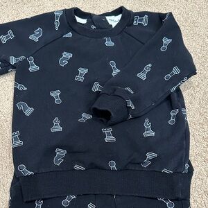 Miles the Label Black Chess Piece Sweatshirt